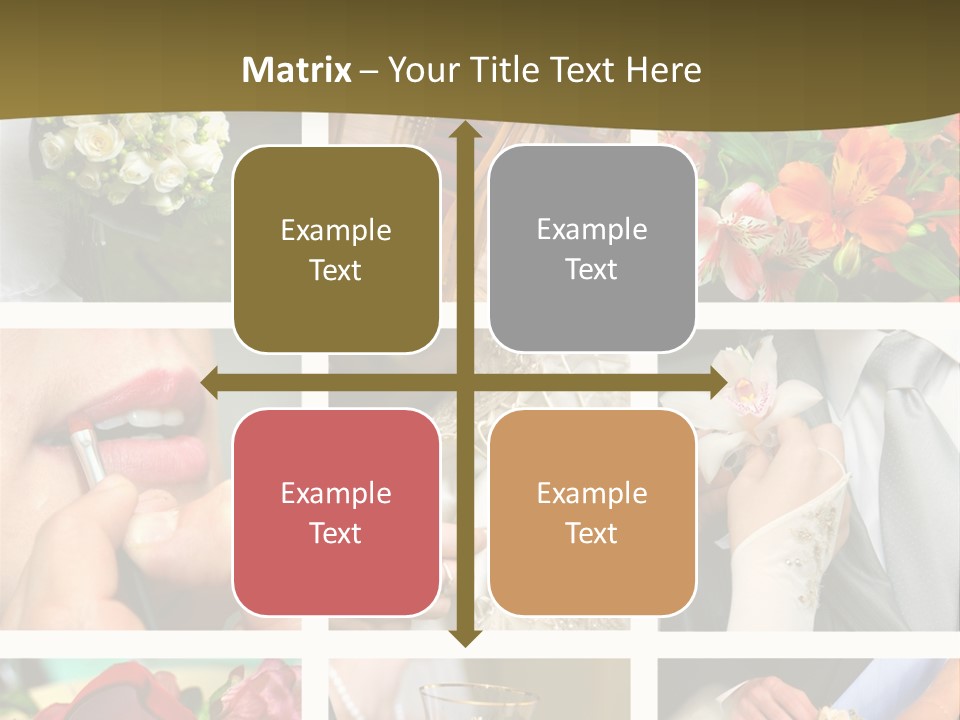 Groom Diamond Flower PowerPoint Template