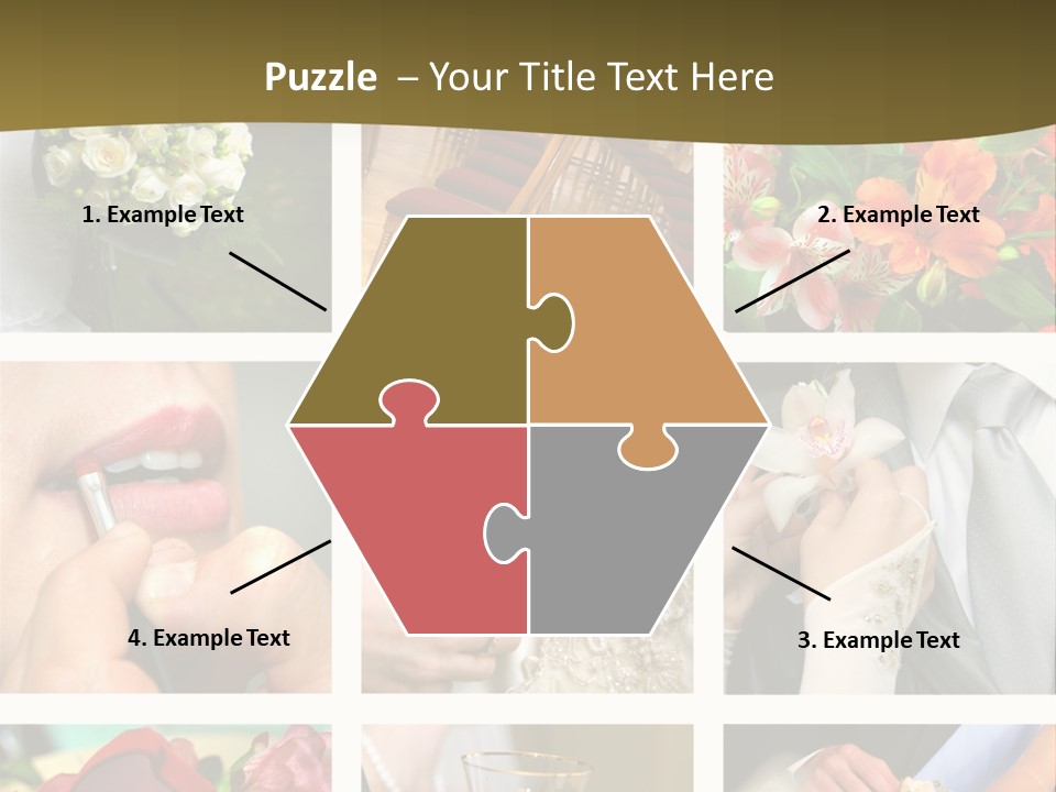 Groom Diamond Flower PowerPoint Template