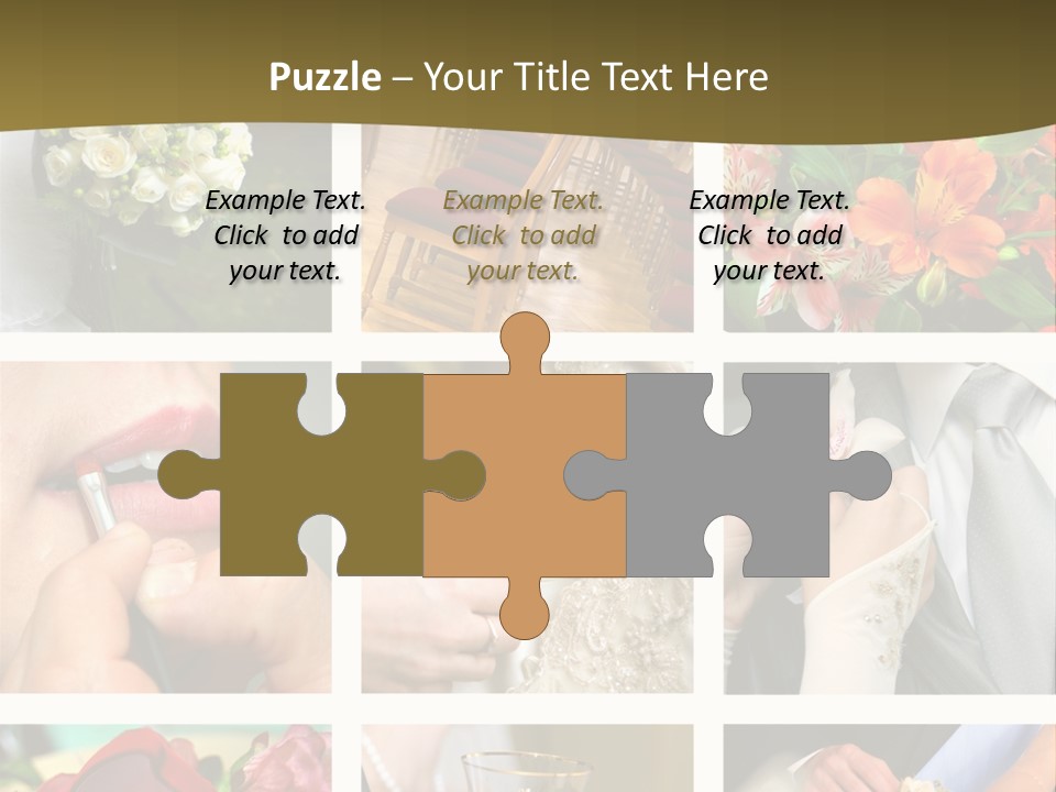 Groom Diamond Flower PowerPoint Template