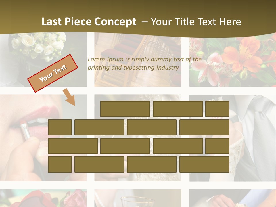 Groom Diamond Flower PowerPoint Template