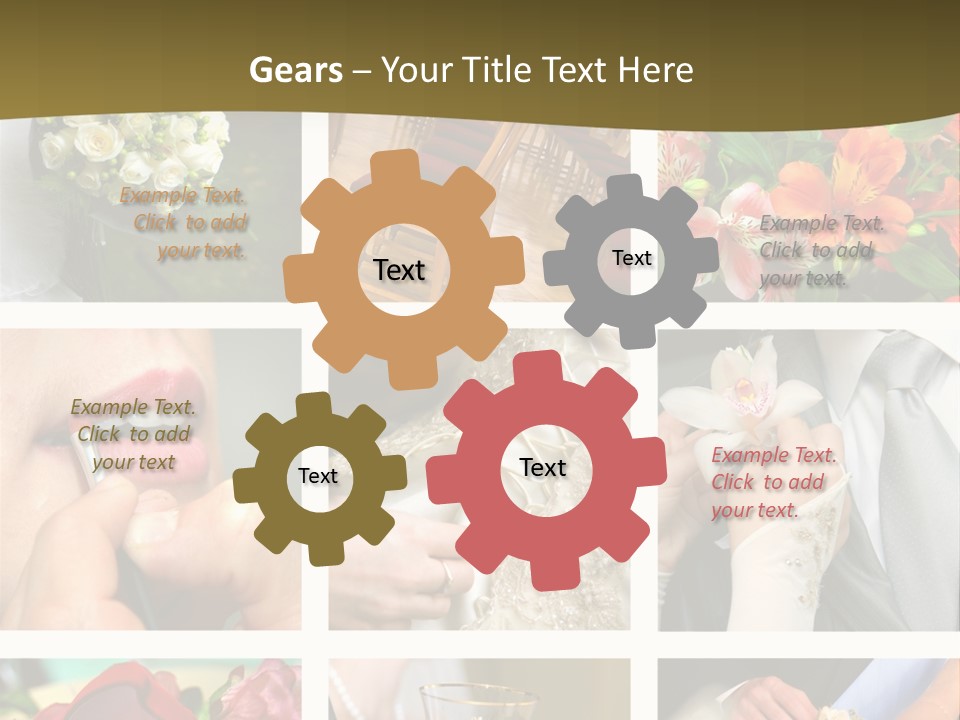 Groom Diamond Flower PowerPoint Template