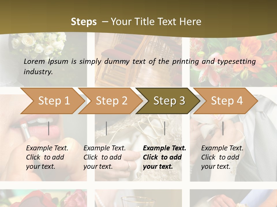 Groom Diamond Flower PowerPoint Template