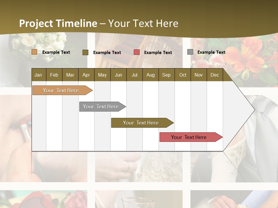 Groom Diamond Flower PowerPoint Template