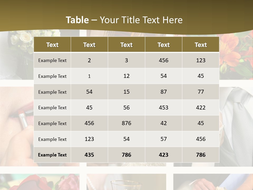 Groom Diamond Flower PowerPoint Template