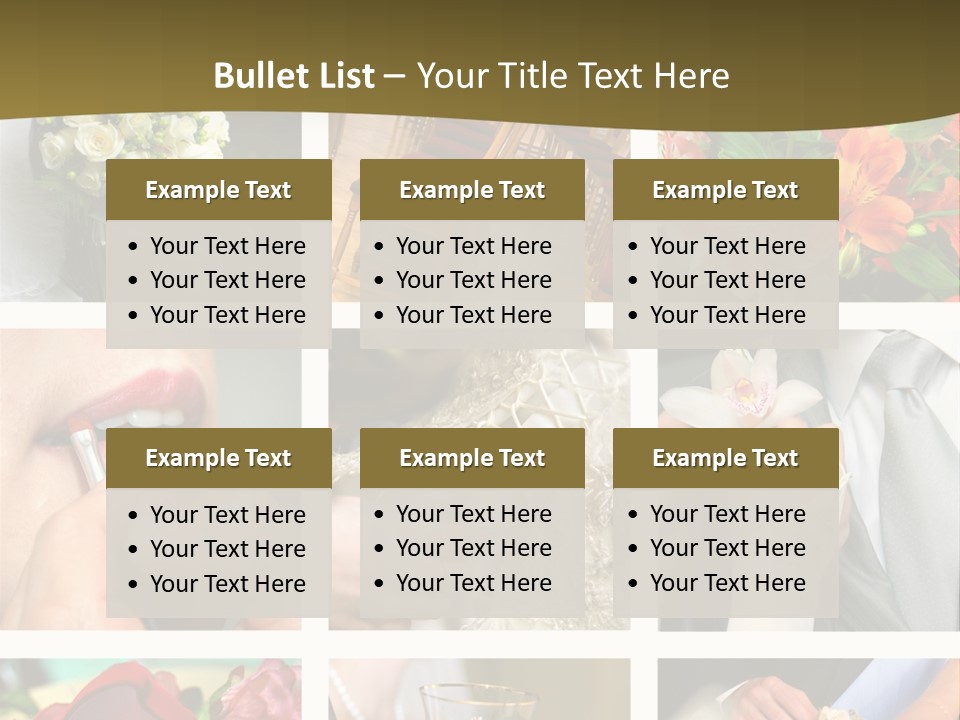 Groom Diamond Flower PowerPoint Template