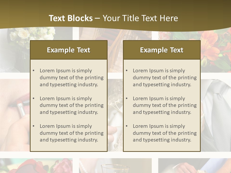 Groom Diamond Flower PowerPoint Template
