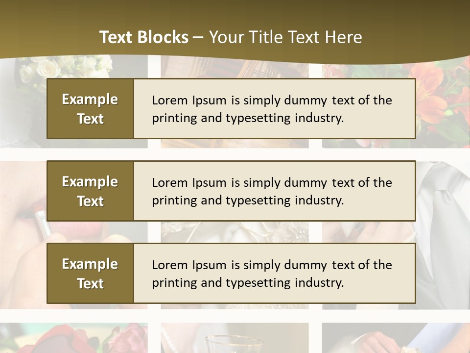 Groom Diamond Flower PowerPoint Template