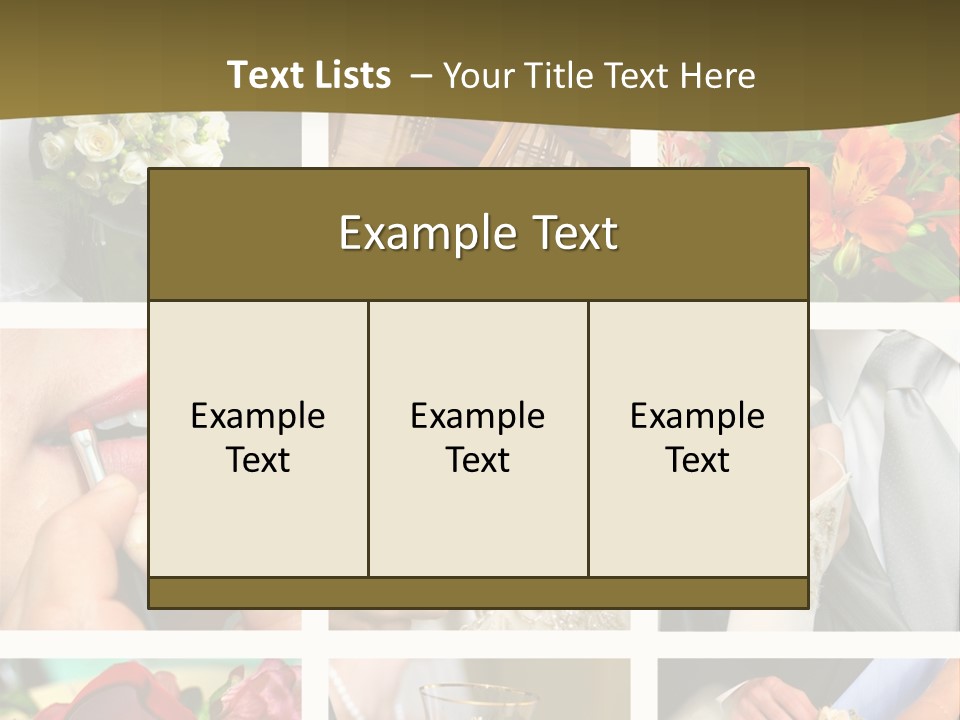 Groom Diamond Flower PowerPoint Template