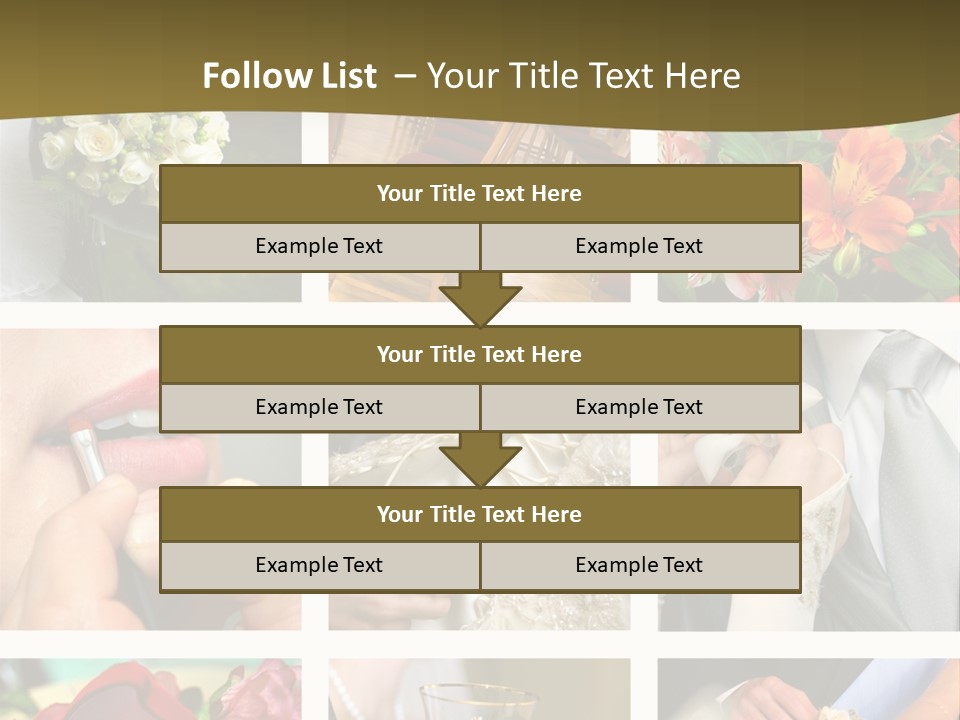 Groom Diamond Flower PowerPoint Template