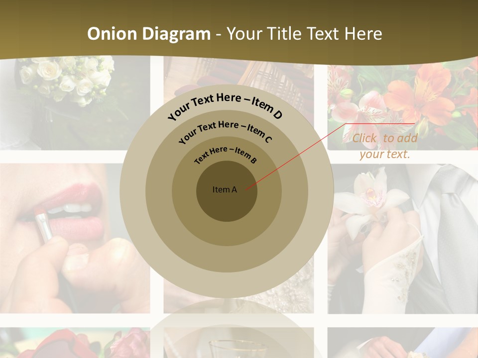 Groom Diamond Flower PowerPoint Template