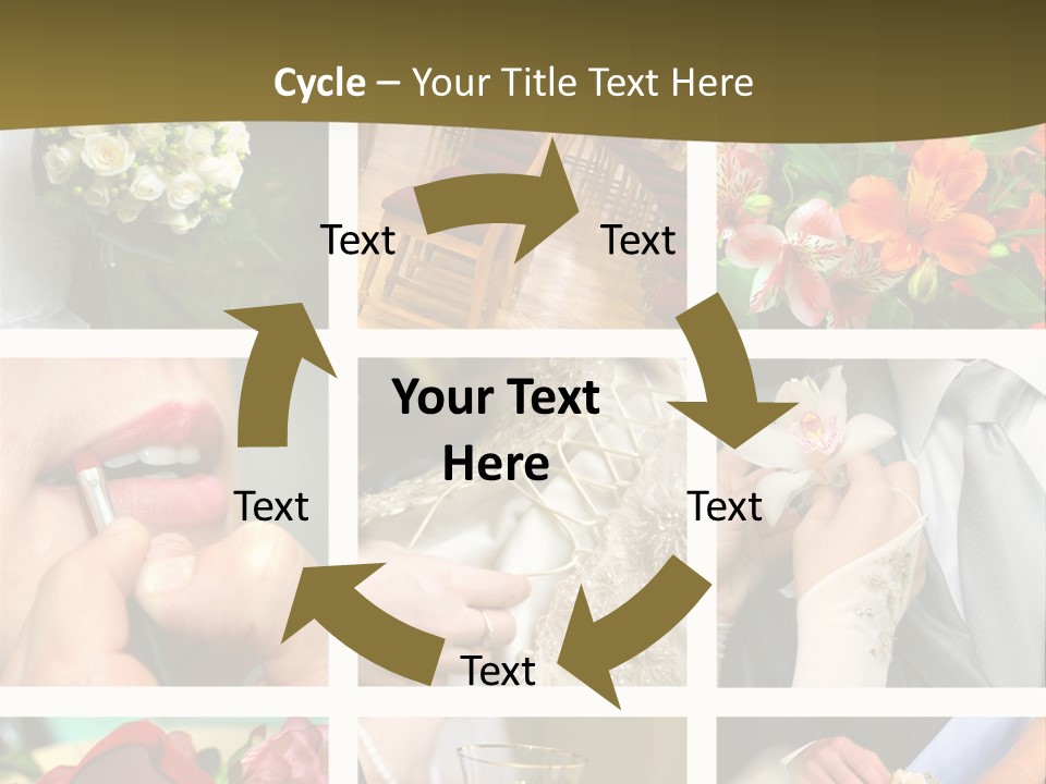 Groom Diamond Flower PowerPoint Template