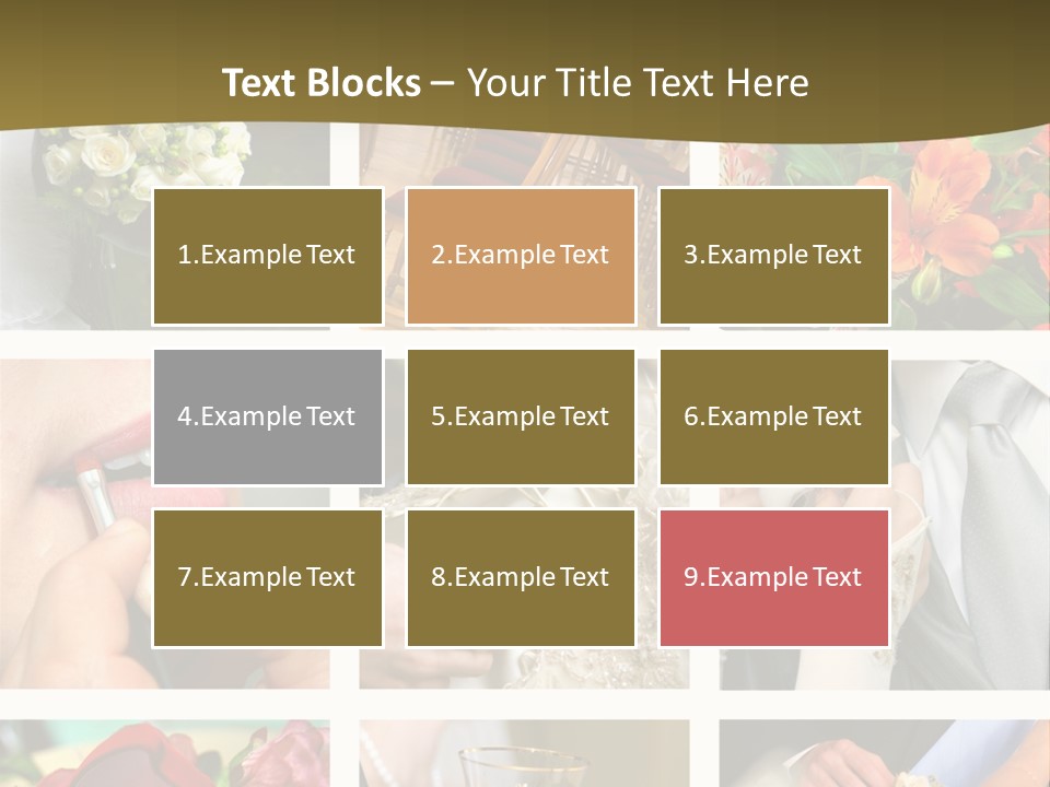 Groom Diamond Flower PowerPoint Template