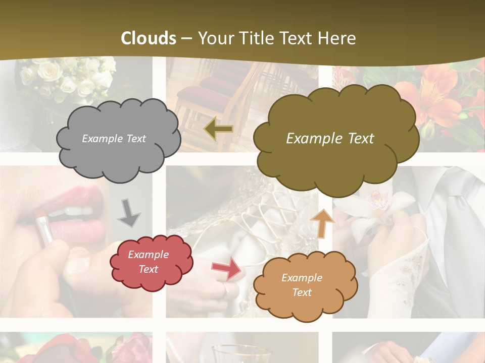 Groom Diamond Flower PowerPoint Template