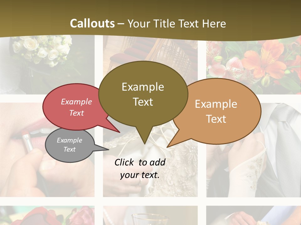 Groom Diamond Flower PowerPoint Template