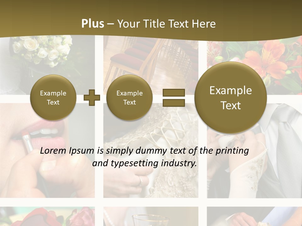 Groom Diamond Flower PowerPoint Template