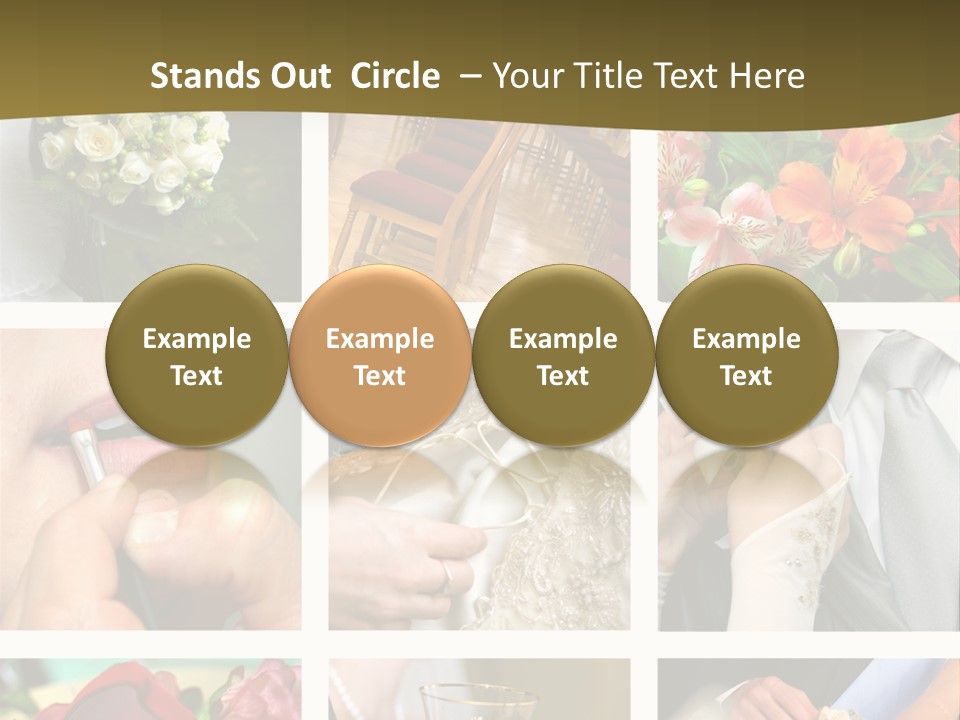 Groom Diamond Flower PowerPoint Template