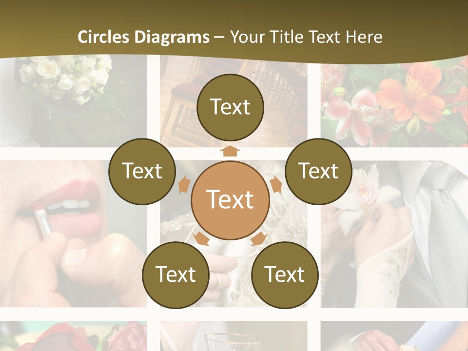 Groom Diamond Flower PowerPoint Template