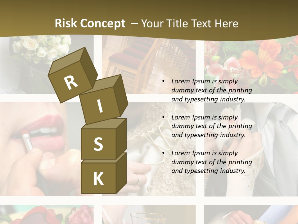 Groom Diamond Flower PowerPoint Template