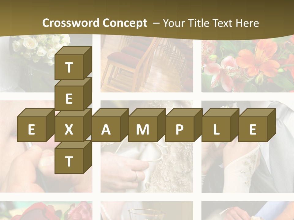 Groom Diamond Flower PowerPoint Template