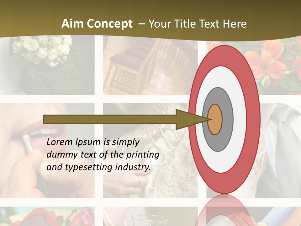 Groom Diamond Flower PowerPoint Template