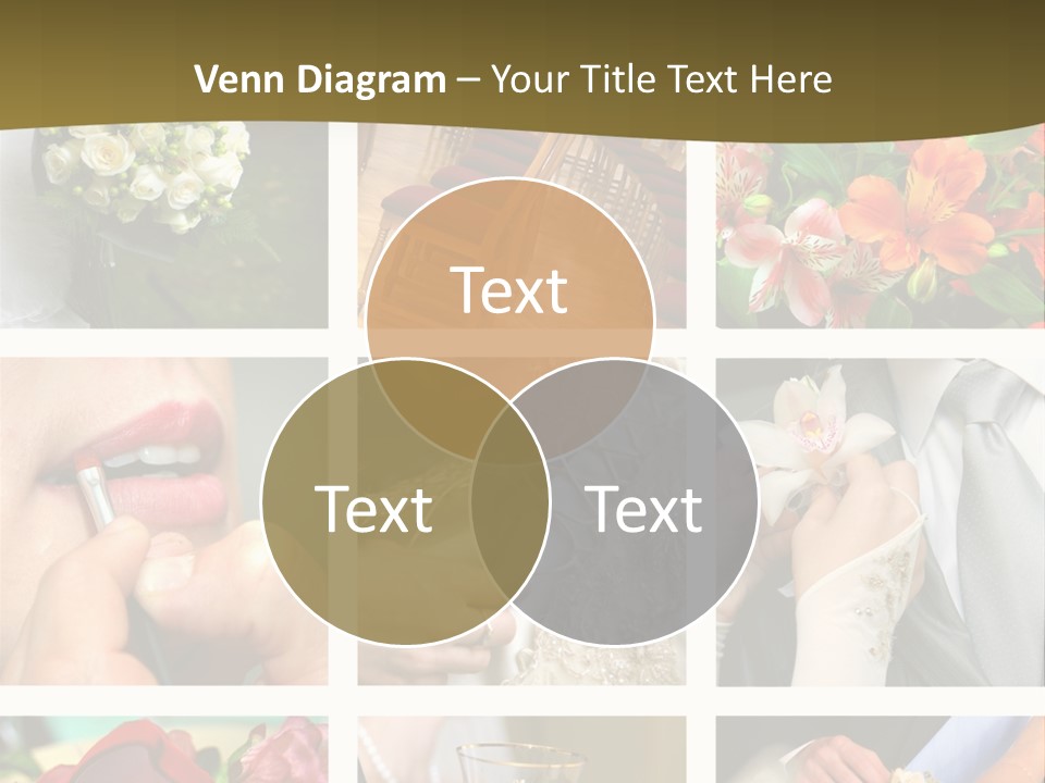 Groom Diamond Flower PowerPoint Template