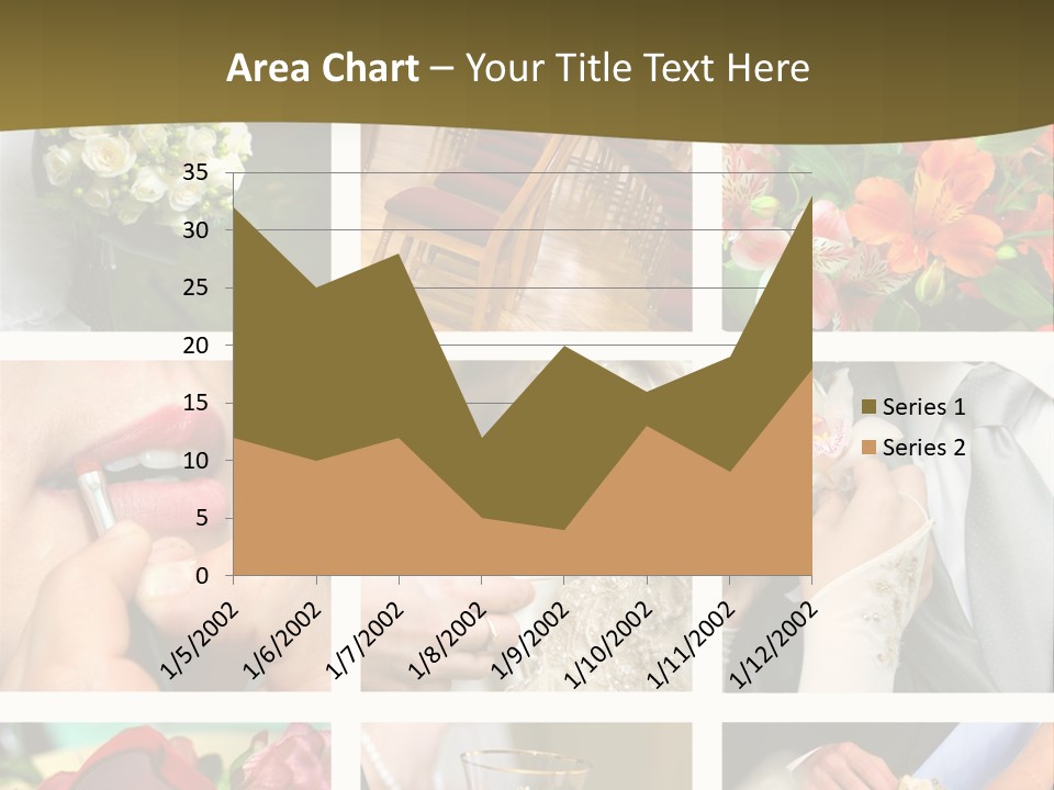 Groom Diamond Flower PowerPoint Template