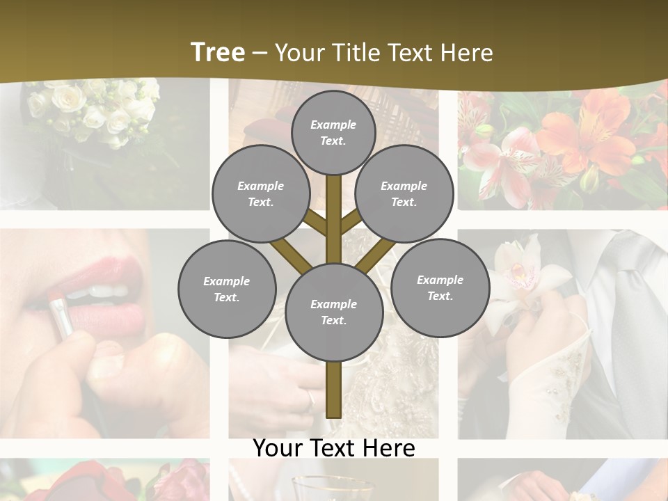 Groom Diamond Flower PowerPoint Template