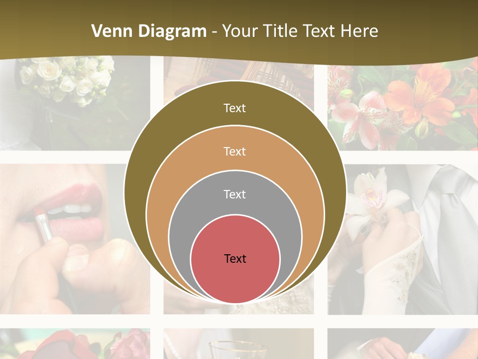 Groom Diamond Flower PowerPoint Template