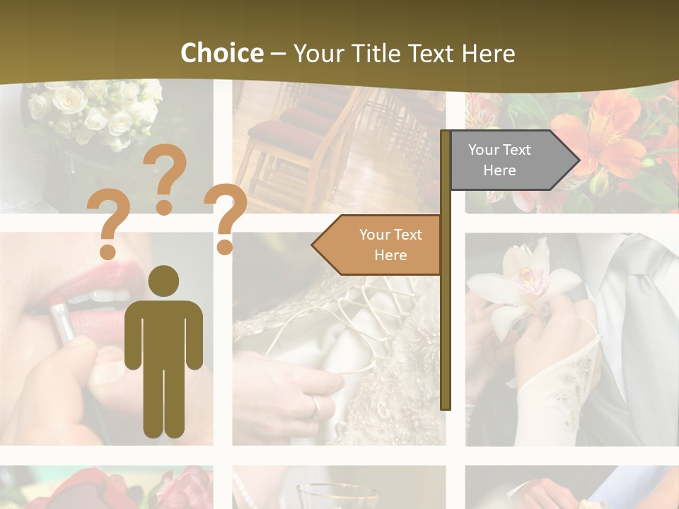 Groom Diamond Flower PowerPoint Template