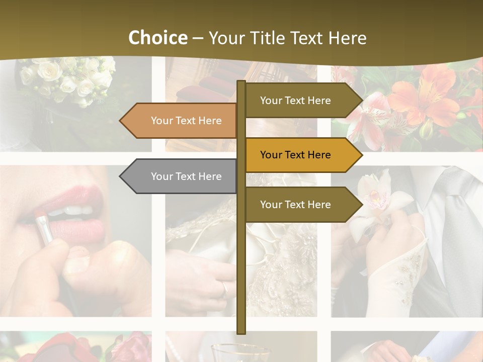 Groom Diamond Flower PowerPoint Template