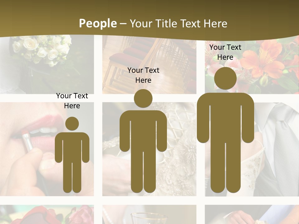 Groom Diamond Flower PowerPoint Template