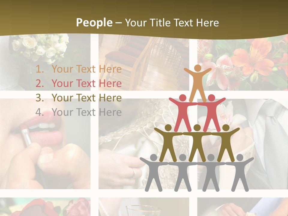 Groom Diamond Flower PowerPoint Template