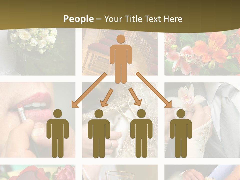 Groom Diamond Flower PowerPoint Template