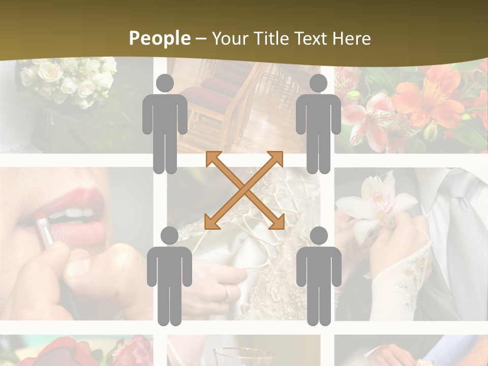 Groom Diamond Flower PowerPoint Template