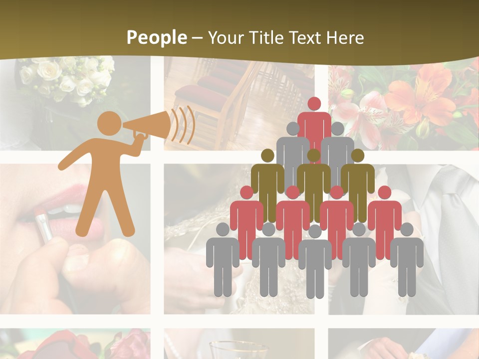 Groom Diamond Flower PowerPoint Template