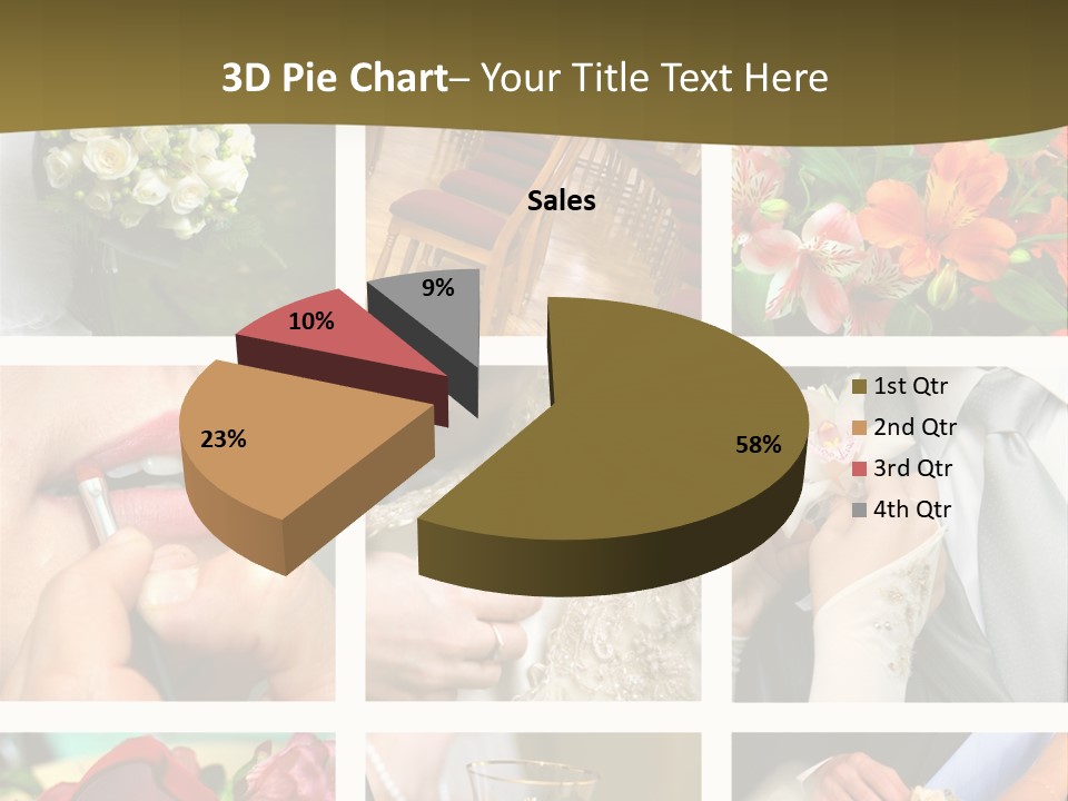 Groom Diamond Flower PowerPoint Template