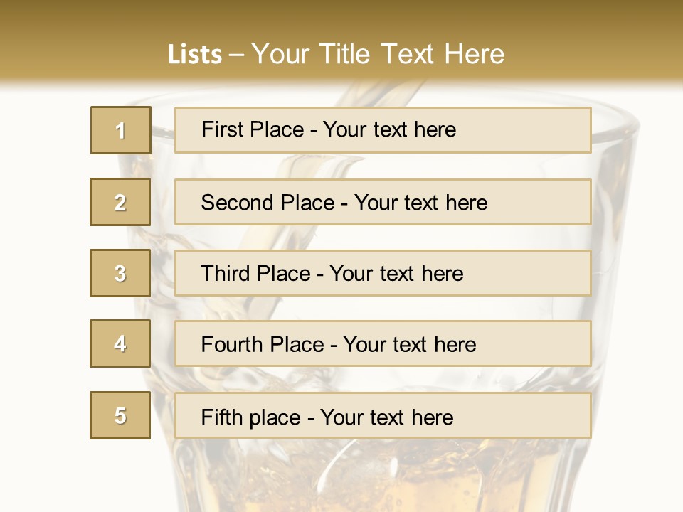 Accessory Orange White Background PowerPoint Template