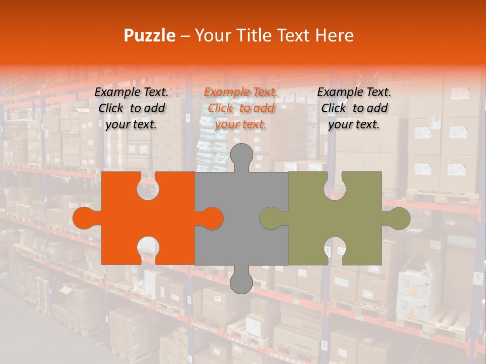 Storage House Lagerhaus Lager PowerPoint Template