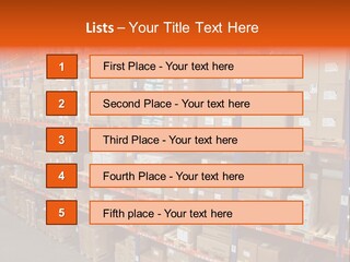 Storage House Lagerhaus Lager PowerPoint Template