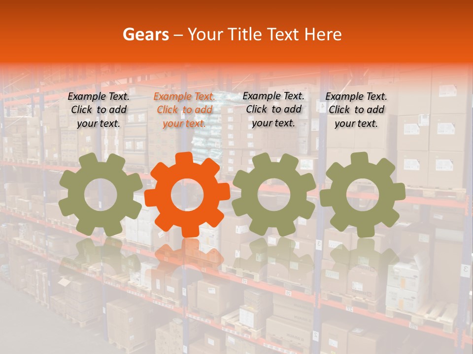 Storage House Lagerhaus Lager PowerPoint Template