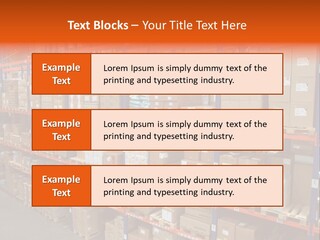 Storage House Lagerhaus Lager PowerPoint Template