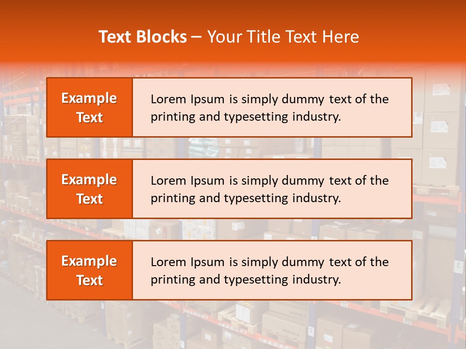 Storage House Lagerhaus Lager PowerPoint Template