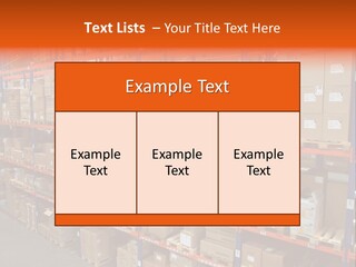 Storage House Lagerhaus Lager PowerPoint Template