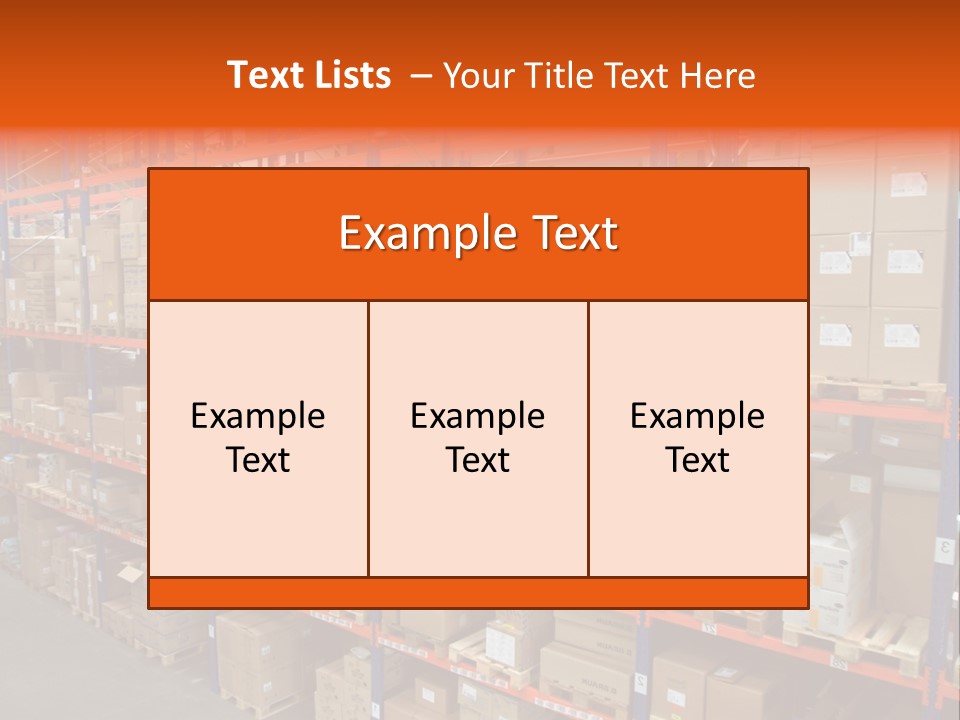 Storage House Lagerhaus Lager PowerPoint Template