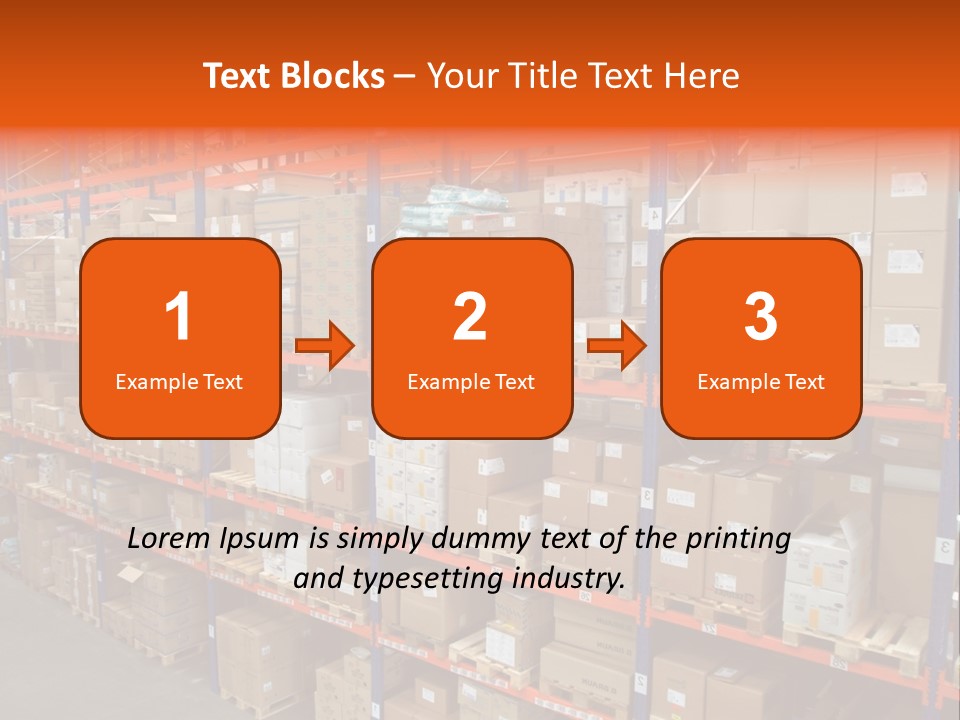 Storage House Lagerhaus Lager PowerPoint Template