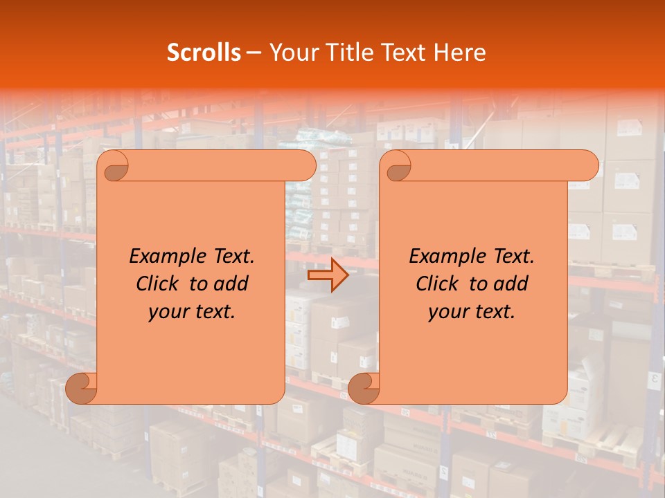 Storage House Lagerhaus Lager PowerPoint Template