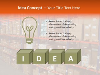 Storage House Lagerhaus Lager PowerPoint Template