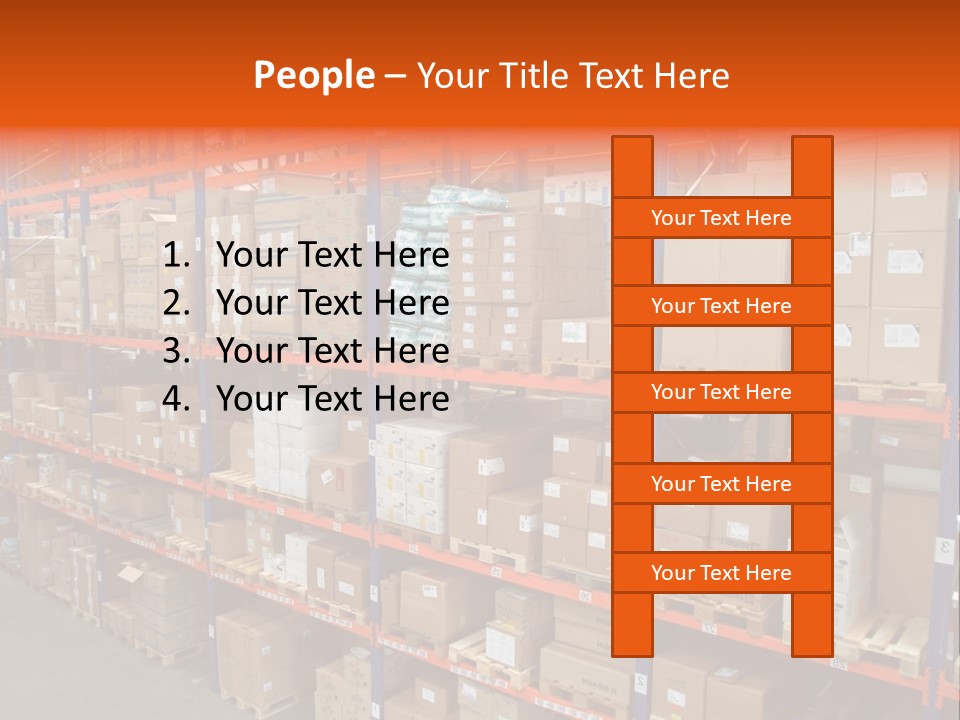 Storage House Lagerhaus Lager PowerPoint Template