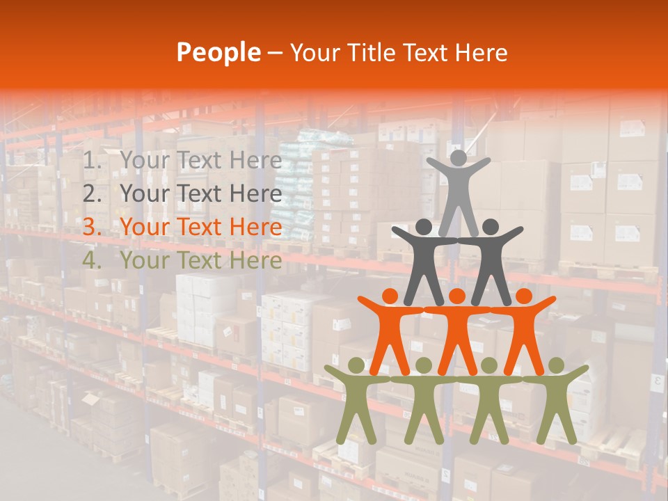 Storage House Lagerhaus Lager PowerPoint Template