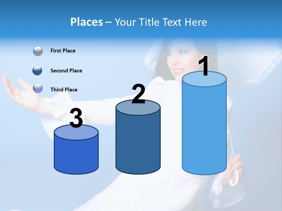 Happy Model Pretty PowerPoint Template